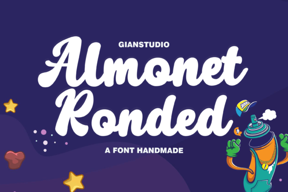 Almonet Ronded: A Handwritten Font for Creative Makers