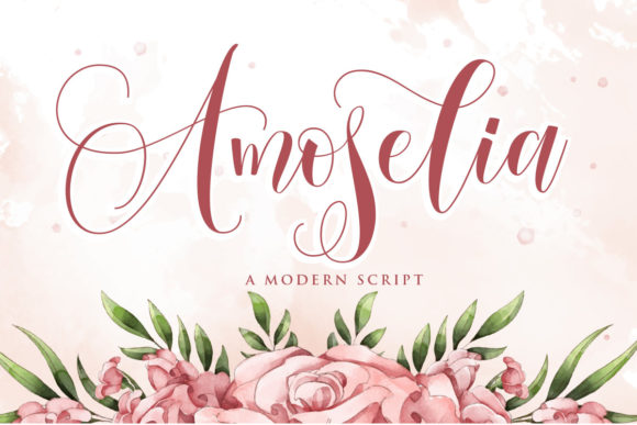 Amoselia Font: Elegant Handwritten Style