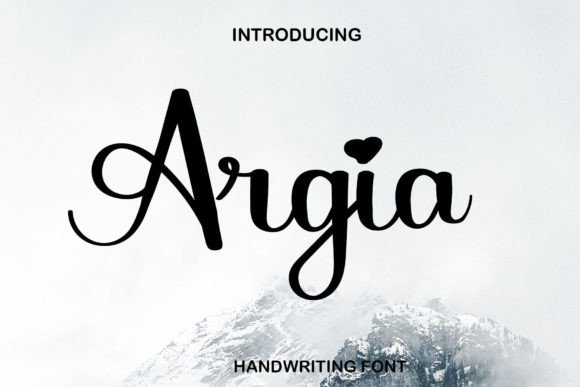 Argia: A Luxurious Handwritten Font