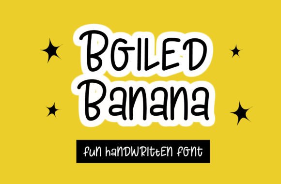 Boiled Banana: A Handwritten Font for Creative Expression