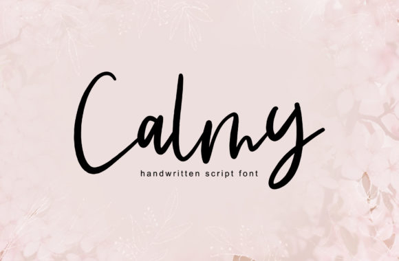 Calmy: A Luxurious Handwritten Font