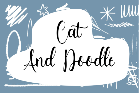 Cat and Doodle Font for Web Design