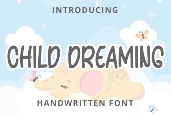 Child Dreaming Font for Creative Projects