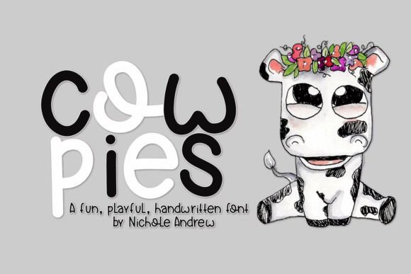 Cow Pies: A Handwritten Font for Creative Projects