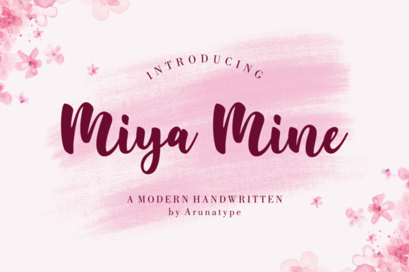 Discover Miya Mine, a Unique Handwritten Font