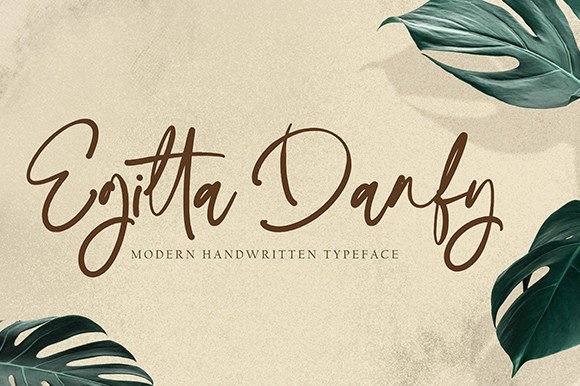 Egitta Danfy: A Handwritten Font for Editorial Design