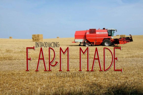 Farm Made Font for Creative Projects