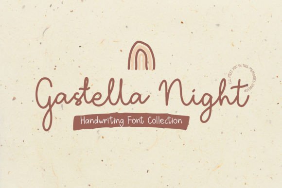 Gastella Night: A Handwritten Font for Creative Projects