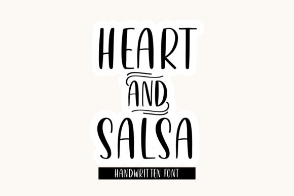 Heart Salsa Font for Creative Marketing