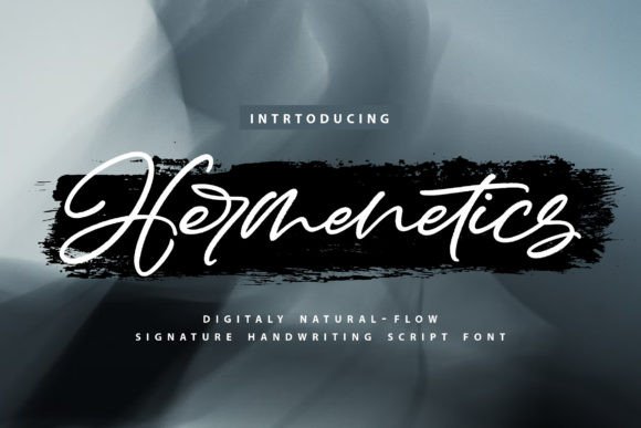 Hermenetics: A Luxurious Handwritten Font