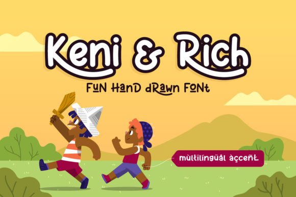 Keni and Rich: A Playful Script Font