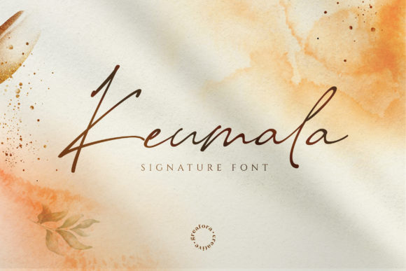 Keumala: A Luxurious Script Font for Crafters