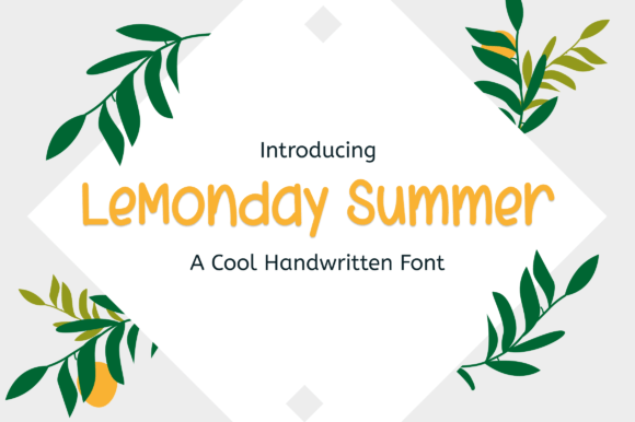 Lemonday Summer Font Review