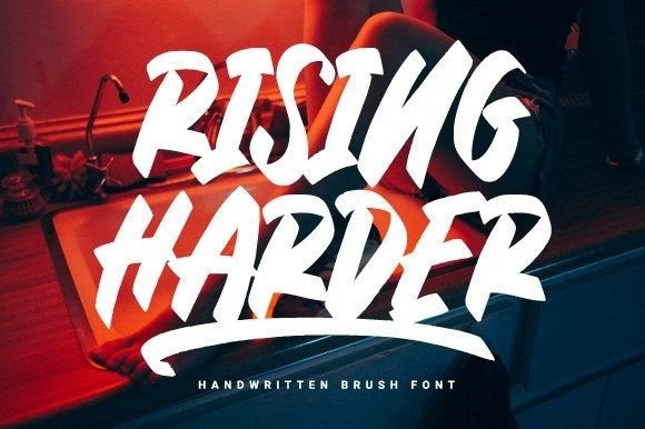 Rising Harder Font for Web Design