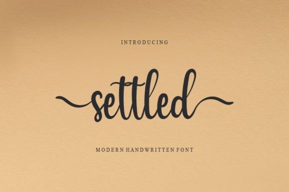 Settled Font: Elegant Handwritten Style