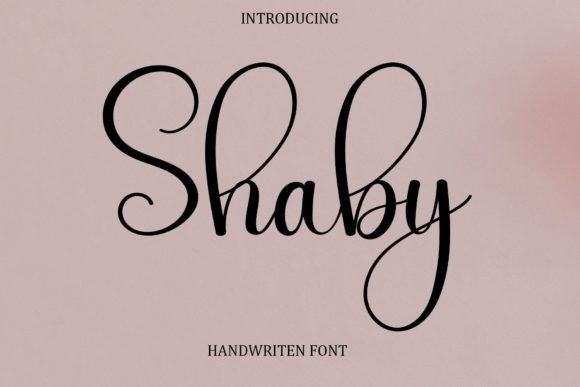 Shaby Font: Handwritten Elegance for Web Design