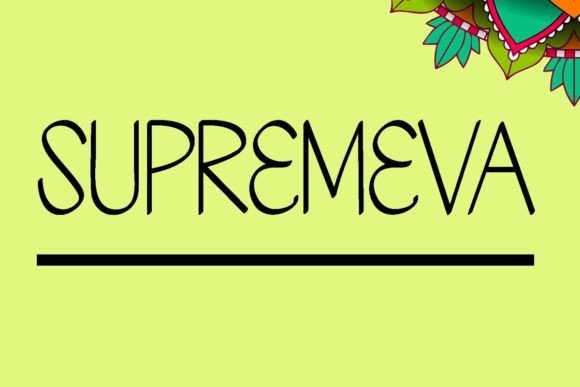 Supremeva: A Handwritten Font for Creative Projects