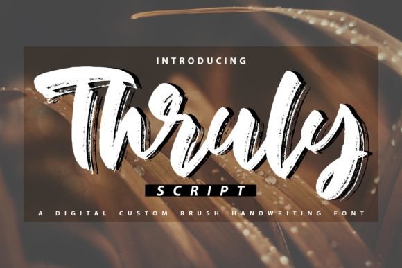 Thruly: A Fun Handwritten Font for Creative Projects