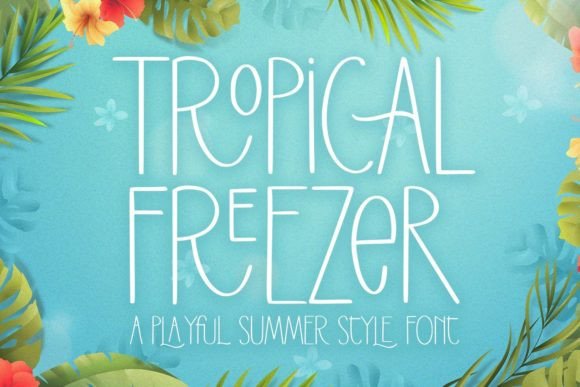Tropical Freezer: Playful Handwritten Font