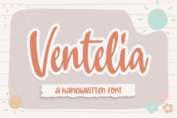 Ventelia: A Girly Handwritten Font