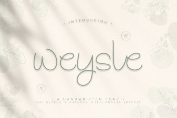 Weysle: A Friendly Handwritten Font for Business